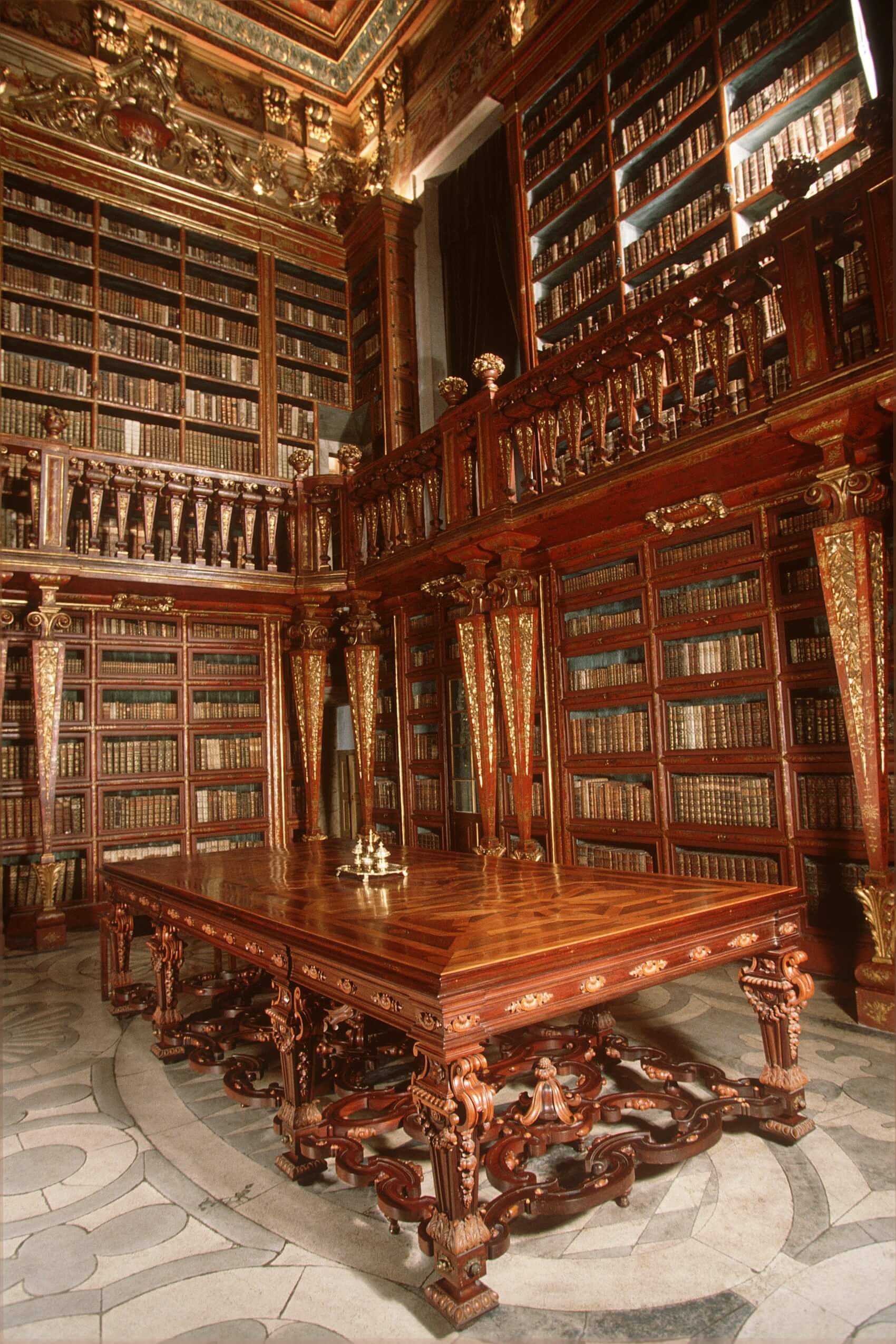 Turismo Centro de Portugal - Coimbra Historical City Tour library shelfs 